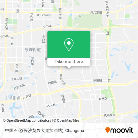中国石化(长沙黄兴大道加油站) map