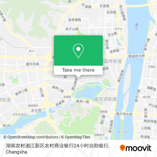 湖南农村湘江新区农村商业银行24小时自助银行 map
