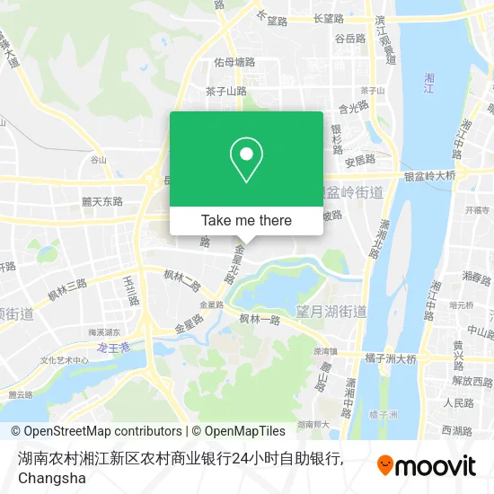 湖南农村湘江新区农村商业银行24小时自助银行 map