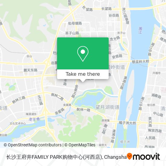 长沙王府井FAMILY PARK购物中心(河西店) map