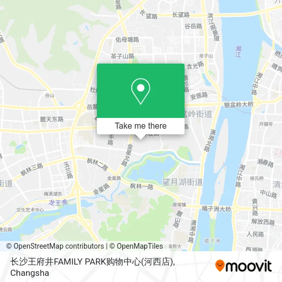 长沙王府井FAMILY PARK购物中心(河西店) map