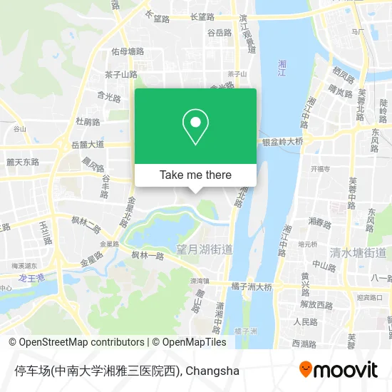 停车场(中南大学湘雅三医院西) map