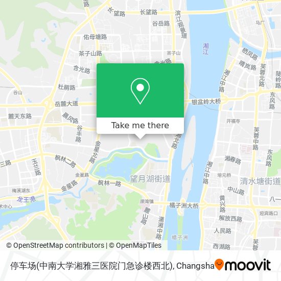 停车场(中南大学湘雅三医院门急诊楼西北) map