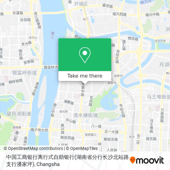 中国工商银行离行式自助银行(湖南省分行长沙北站路支行潘家坪) map