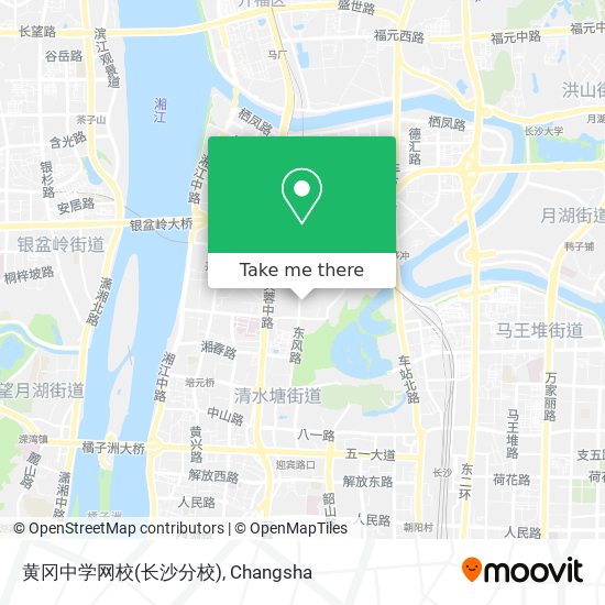 黄冈中学网校(长沙分校) map