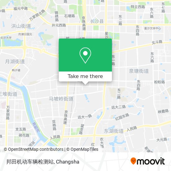 邦田机动车辆检测站 map