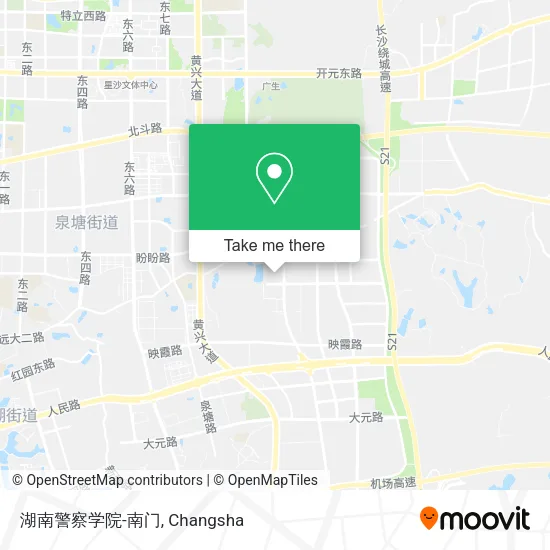 湖南警察学院-南门 map