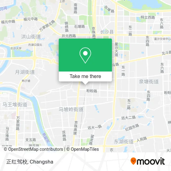 正红驾校 map
