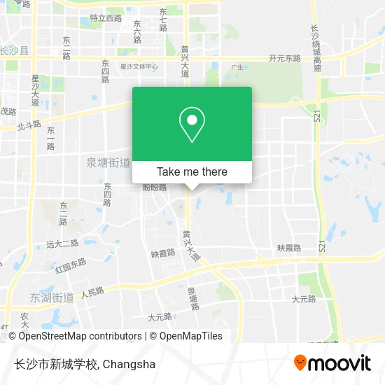 长沙市新城学校 map