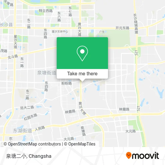 泉塘二小 map