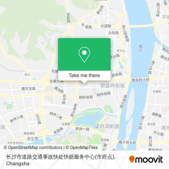 长沙市道路交通事故快处快赔服务中心(市府点) map
