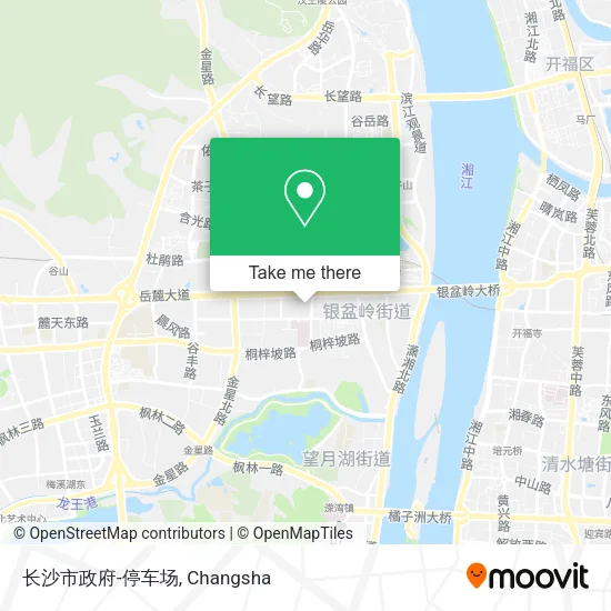 长沙市政府-停车场 map