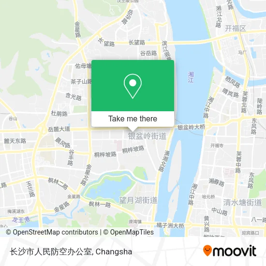 长沙市人民防空办公室 map