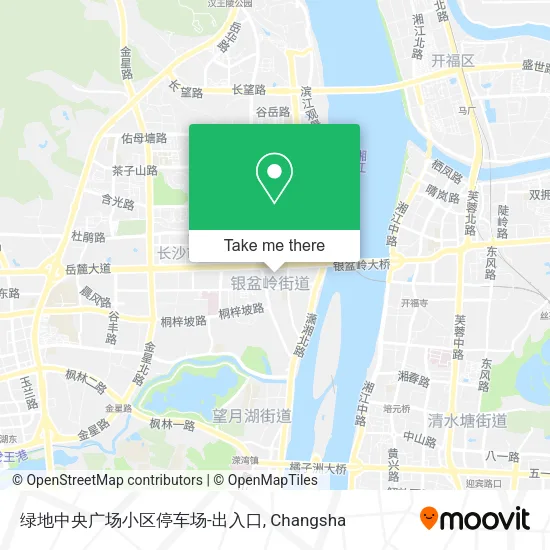 绿地中央广场小区停车场-出入口 map