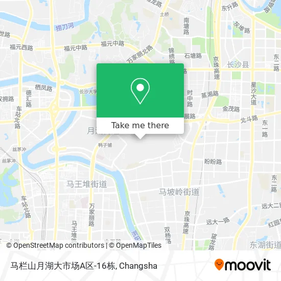 马栏山月湖大市场A区-16栋 map
