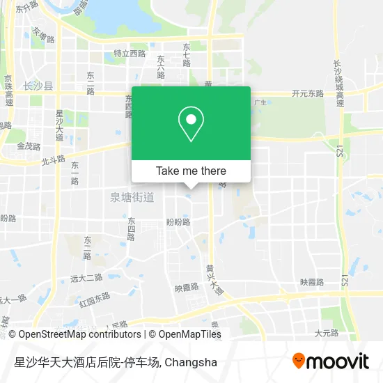 星沙华天大酒店后院-停车场 map
