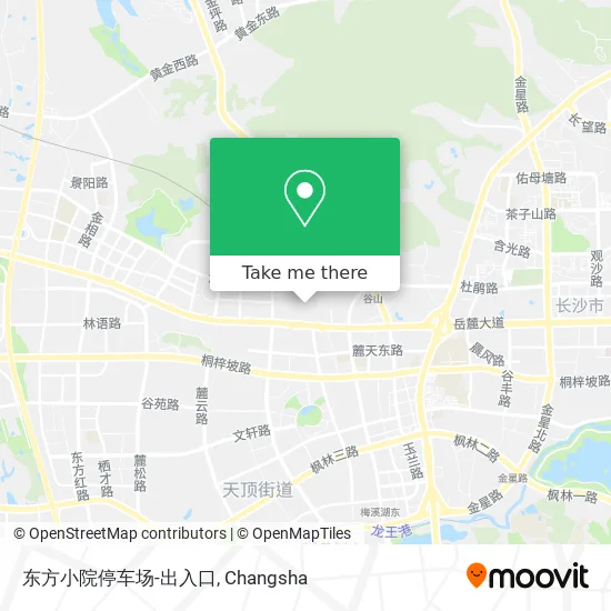 东方小院停车场-出入口 map