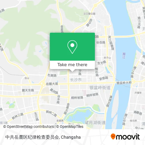 中共岳麓区纪律检查委员会 map