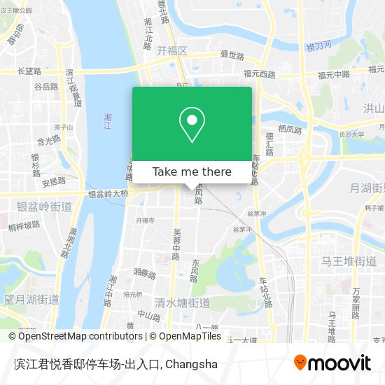 滨江君悦香邸停车场-出入口 map