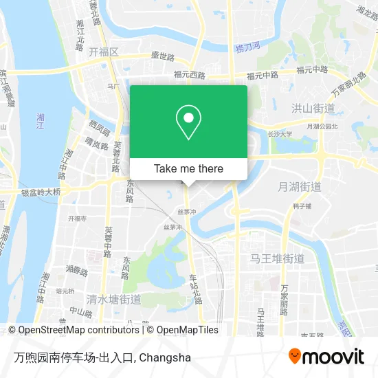 万煦园南停车场-出入口 map