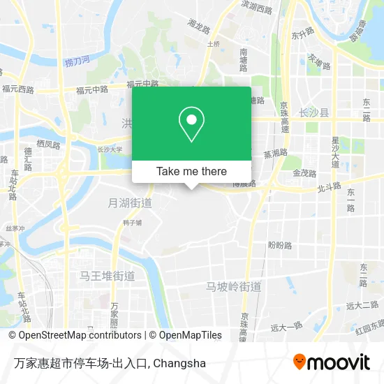 万家惠超市停车场-出入口 map
