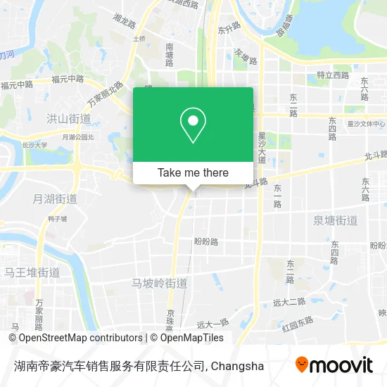 湖南帝豪汽车销售服务有限责任公司 map