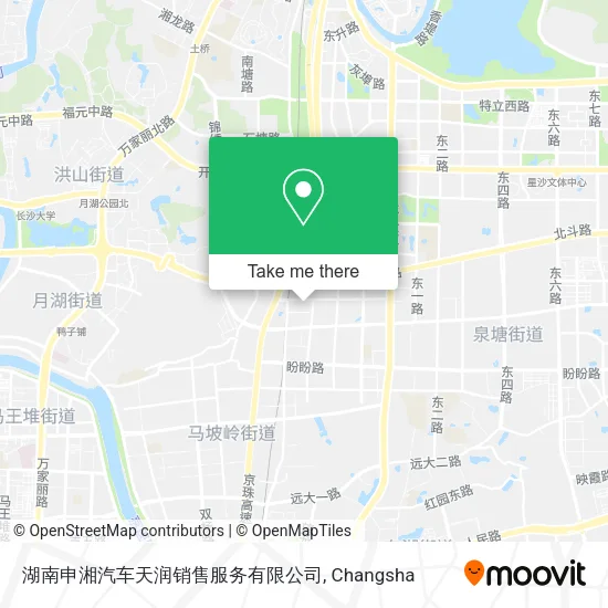 湖南申湘汽车天润销售服务有限公司 map