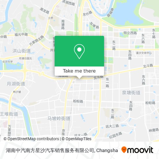 湖南中汽南方星沙汽车销售服务有限公司 map