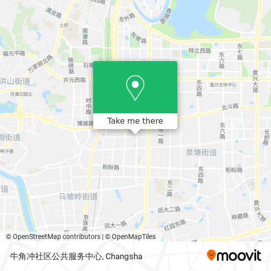 牛角冲社区公共服务中心 map