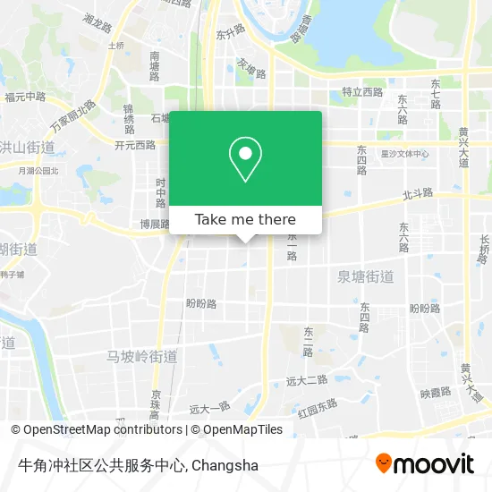 牛角冲社区公共服务中心 map