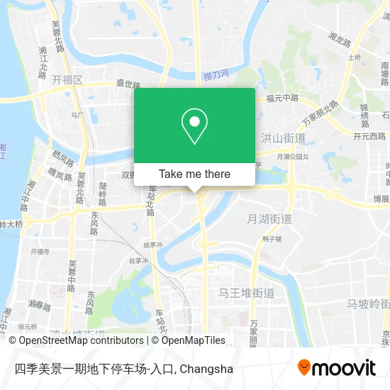 四季美景一期地下停车场-入口 map
