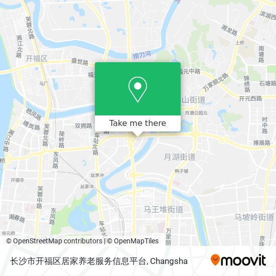 长沙市开福区居家养老服务信息平台 map