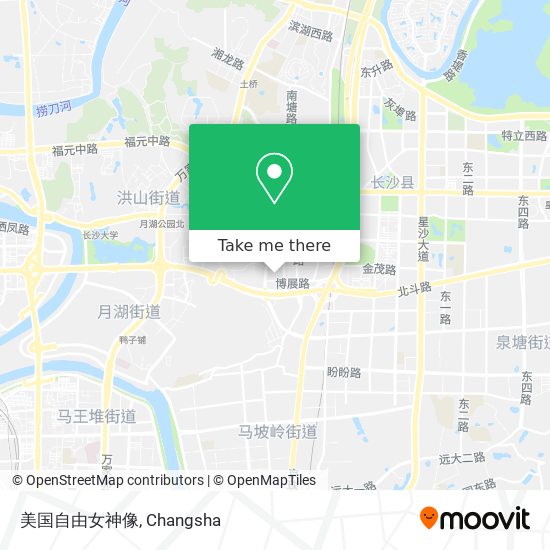 美国自由女神像 map