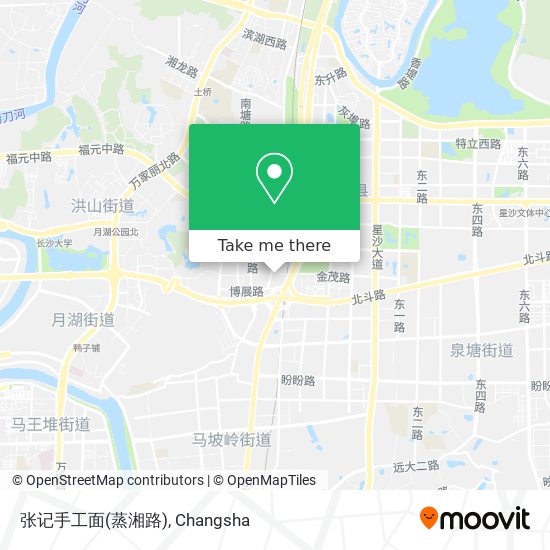 张记手工面(蒸湘路) map
