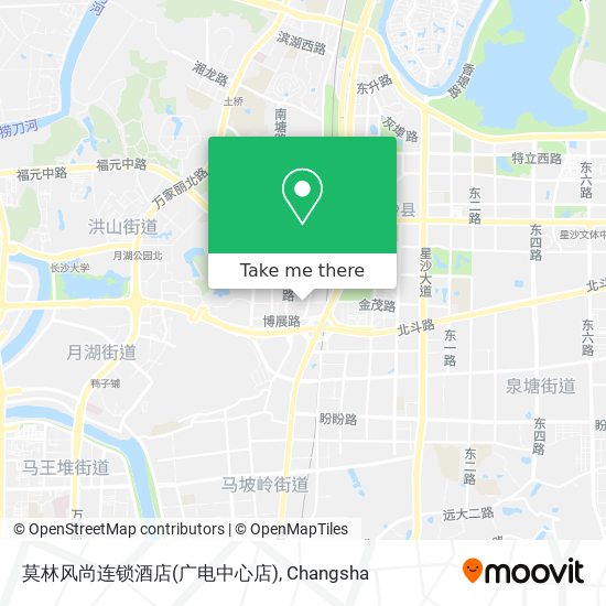 莫林风尚连锁酒店(广电中心店) map