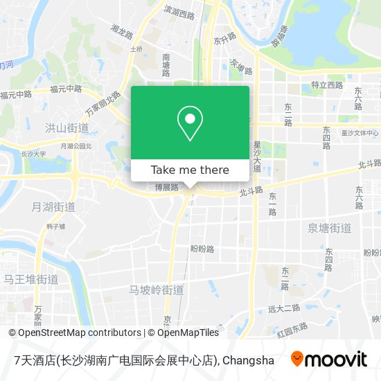 7天酒店(长沙湖南广电国际会展中心店) map