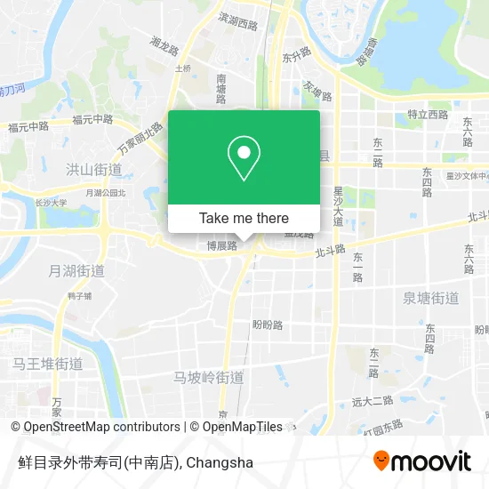 鲜目录外带寿司(中南店) map
