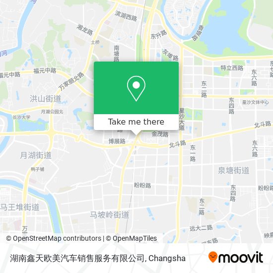 湖南鑫天欧美汽车销售服务有限公司 map