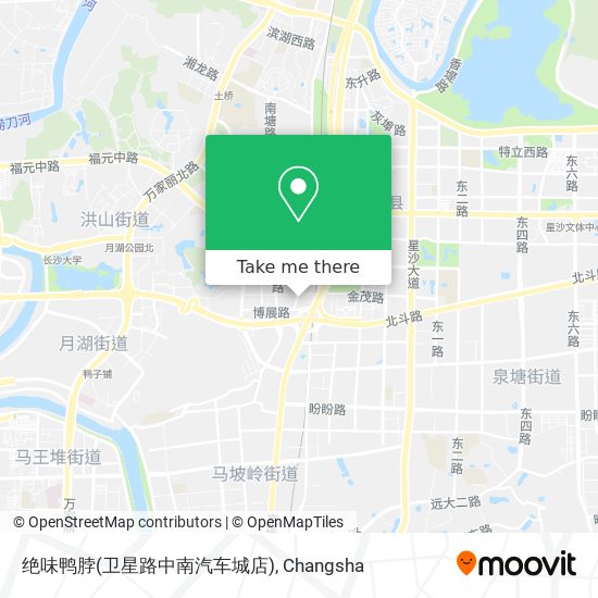 绝味鸭脖(卫星路中南汽车城店) map