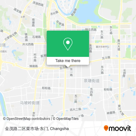 金茂路二区菜市场-东门 map