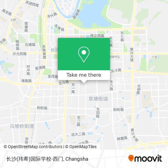 长沙(玮希)国际学校-西门 map