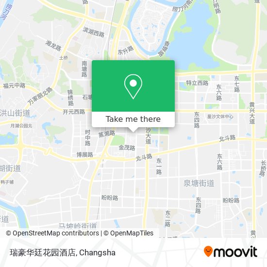 瑞豪华廷花园酒店 map