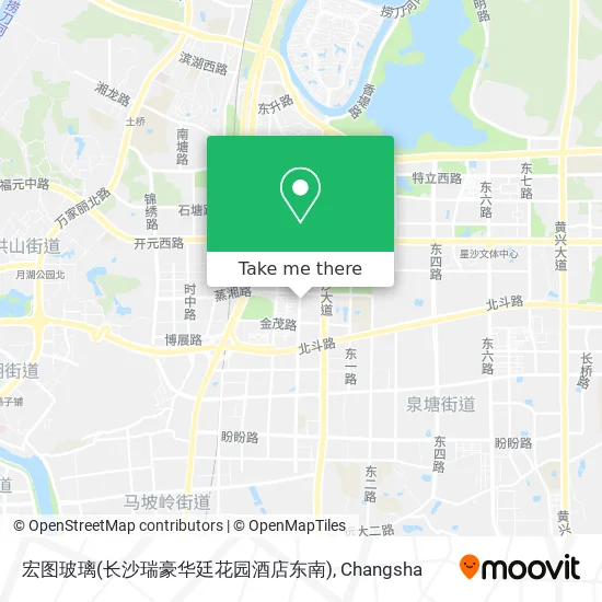 宏图玻璃(长沙瑞豪华廷花园酒店东南) map