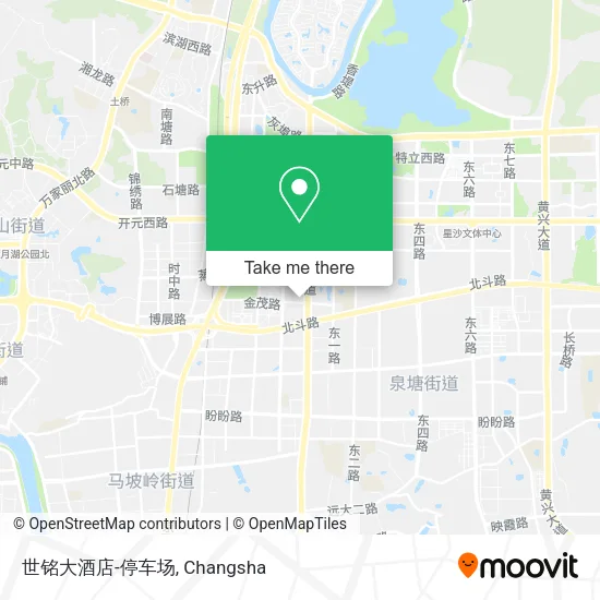 世铭大酒店-停车场 map