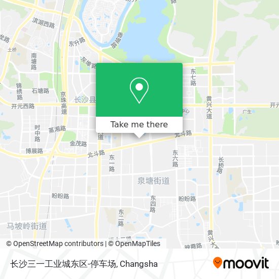 长沙三一工业城东区-停车场 map