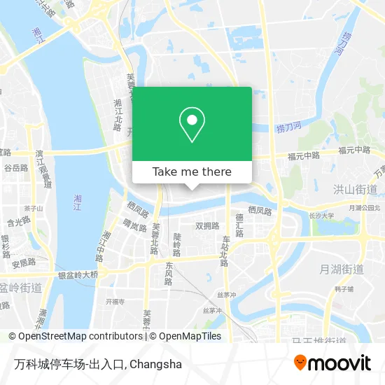 万科城停车场-出入口 map