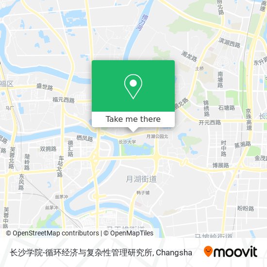 长沙学院-循环经济与复杂性管理研究所 map