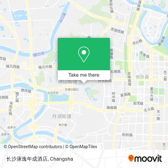 长沙康逸年成酒店 map