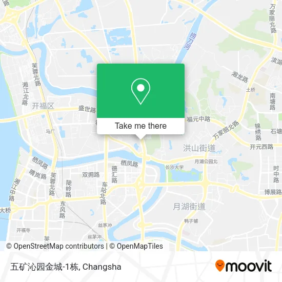 五矿沁园金城-1栋 map