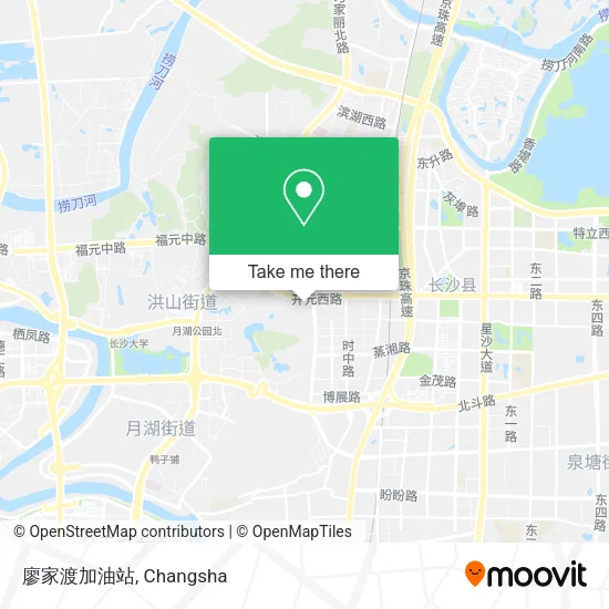 廖家渡加油站 map